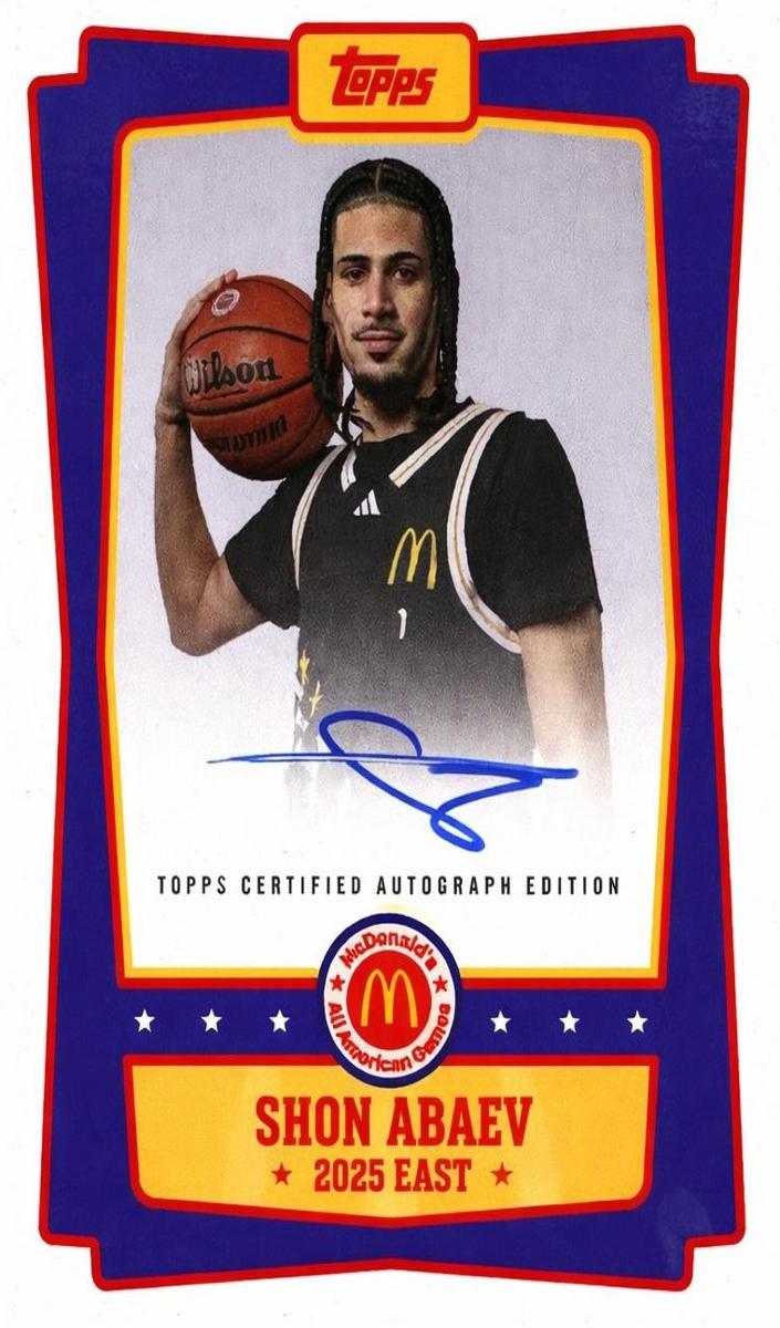 2025 Topps Chrome McDonald's All American Basketball Shon Abaev #EA-SA