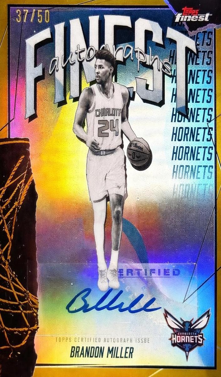 2025 Topps Finest Basketball Gold Refractor Brandon Miller #FAU-BM