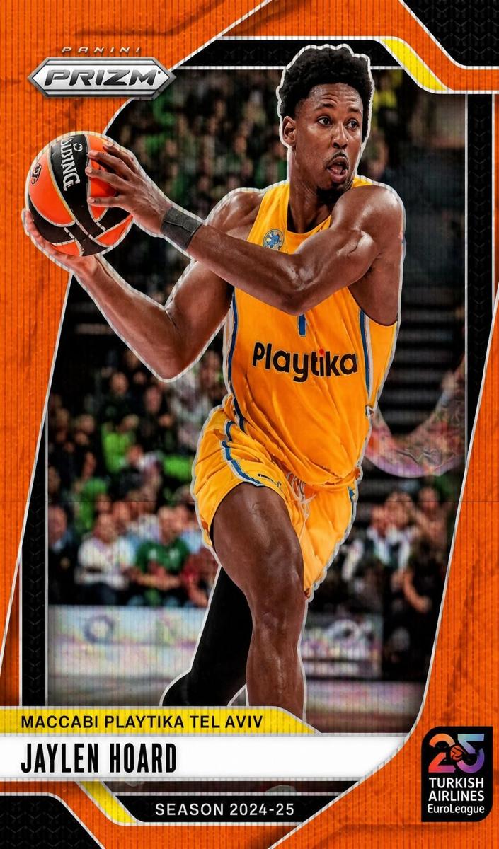 2024 Panini Prizm Turkish Airlines EuroLeague Basketball Orange Wave Jaylen Hoard #4