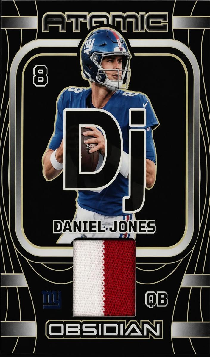 2023 Panini Obsidian Football Electric Etch Yellow Daniel Jones #AMA-DJO