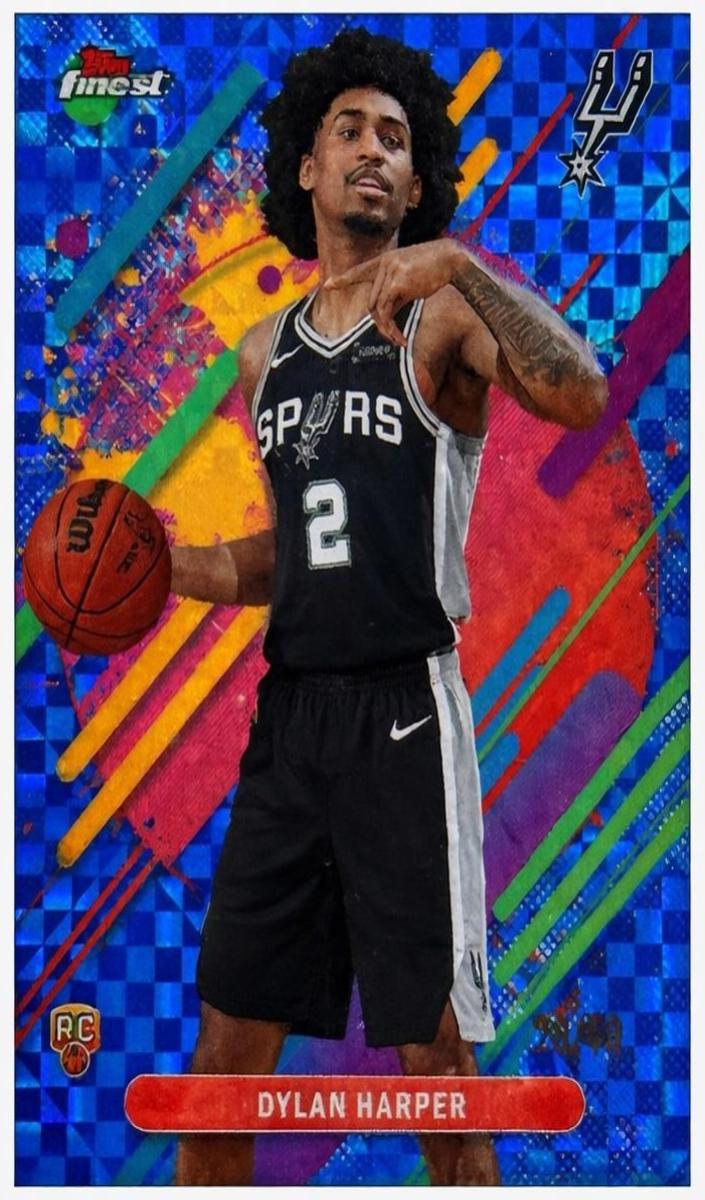 2025 Topps Finest Basketball Blue X-Fractor Dylan Harper #202