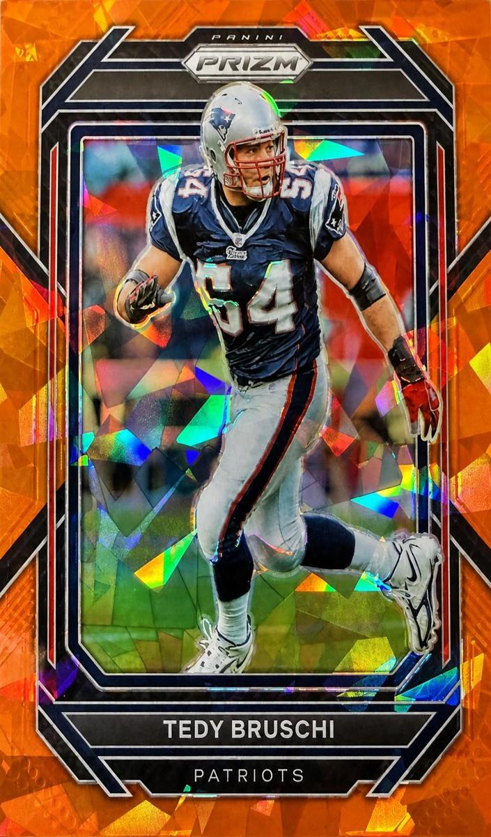 2022 Panini Prizm Football Orange Ice Tedy Bruschi #206