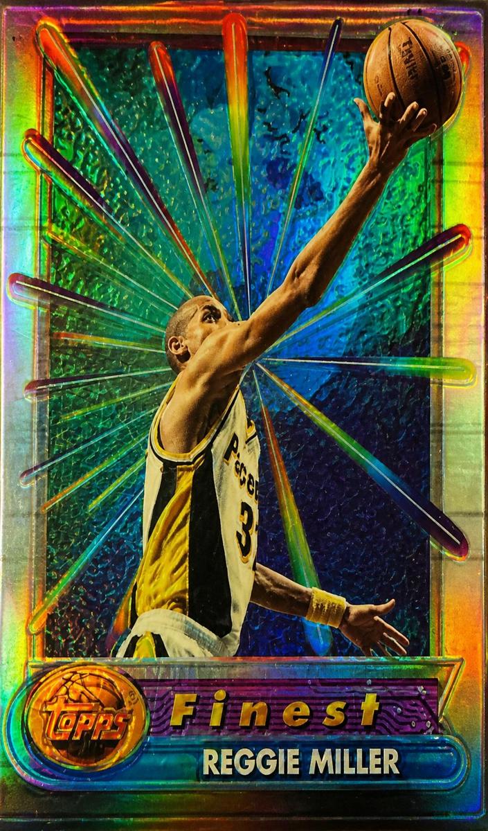 1994 Topps Finest Basketball Refractor Reggie Miller #235