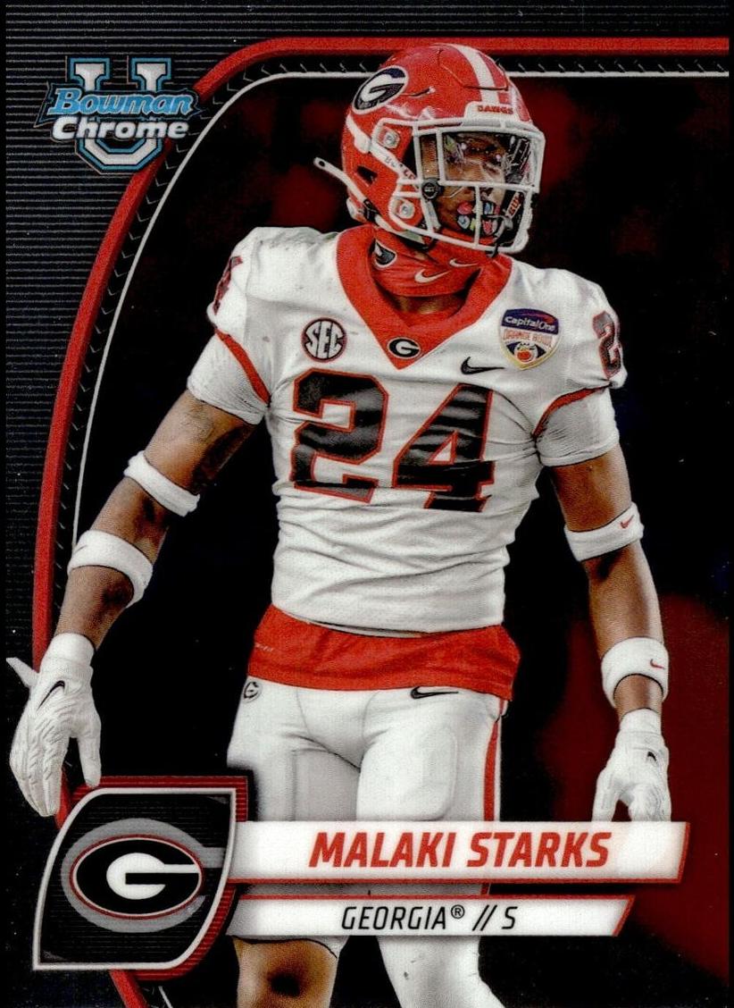 2024 Bowman Chrome University Football Malaki Starks #125