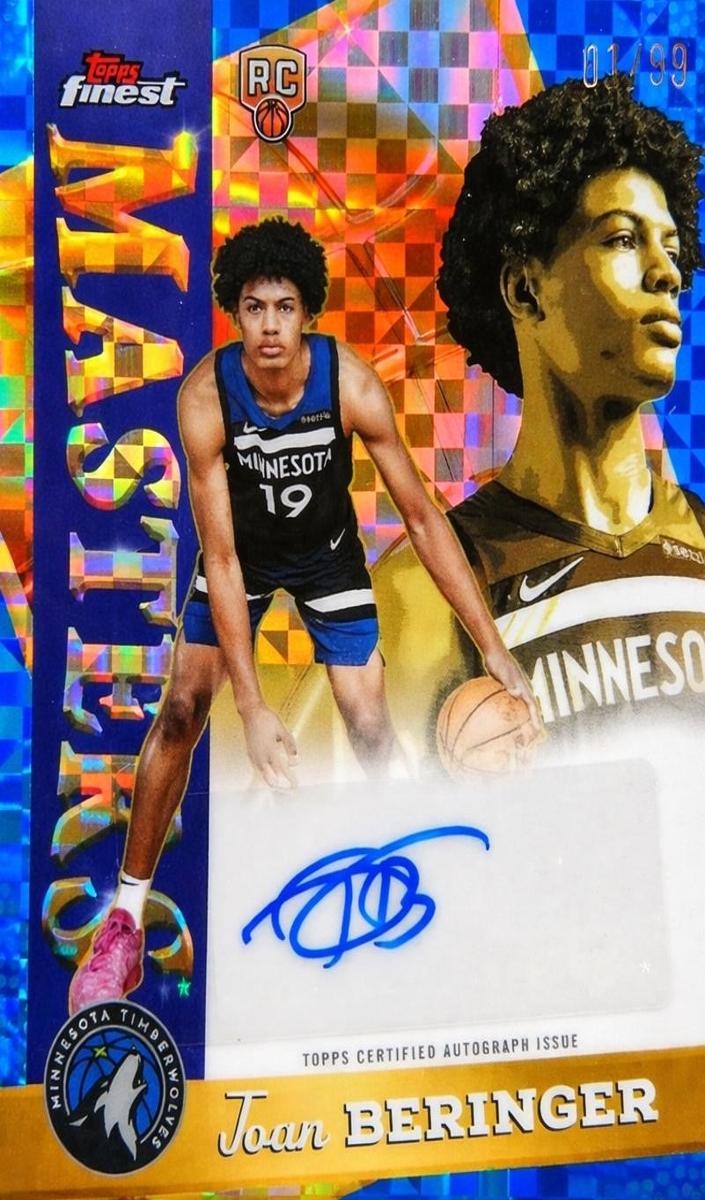 2025 Topps Finest Basketball Blue X-Fractor Joan Beringer #MA-JB