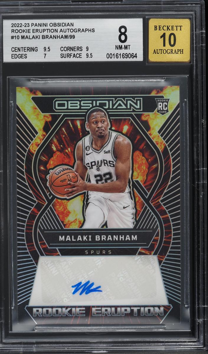 2022 Panini Obsidian Basketball Malaki Branham #RE-BSM BGS 7.5