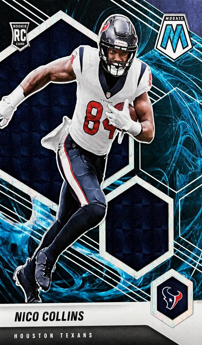 2021 Panini Mosaic Football Genesis Nico Collins #330 PSA 10