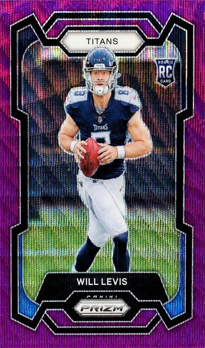 2023 Panini Prizm Football Purple Wave Will Levis #397