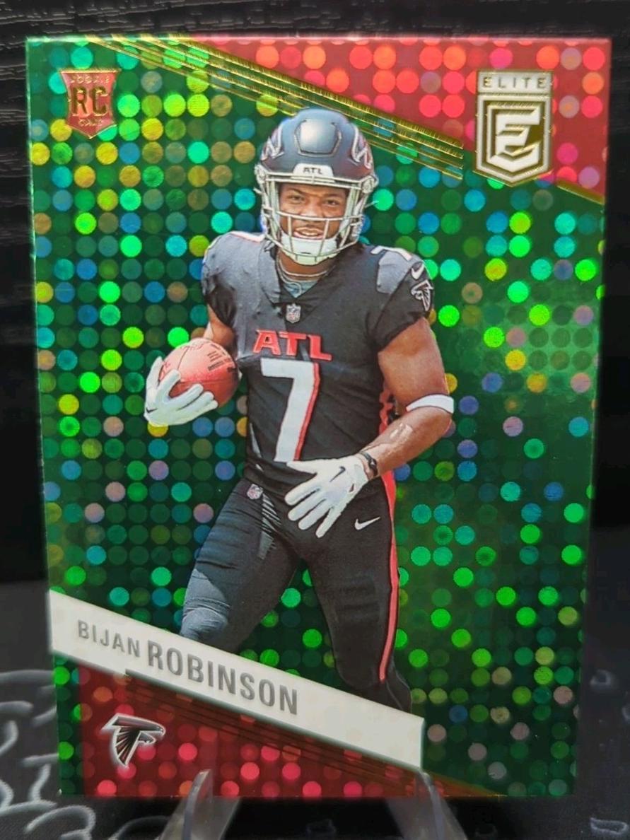 2023 Donruss Elite Football Green Disco Bijan Robinson #104