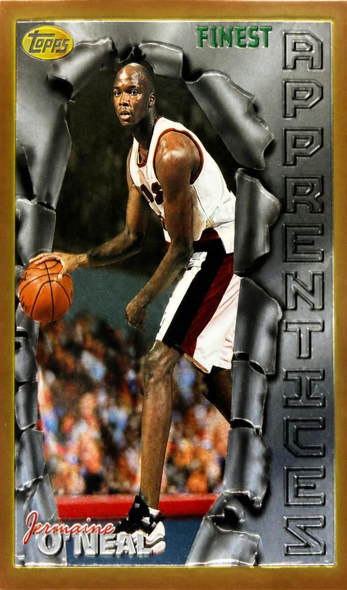 1996 Topps Finest Basketball Refractor Jermaine O'Neal #31