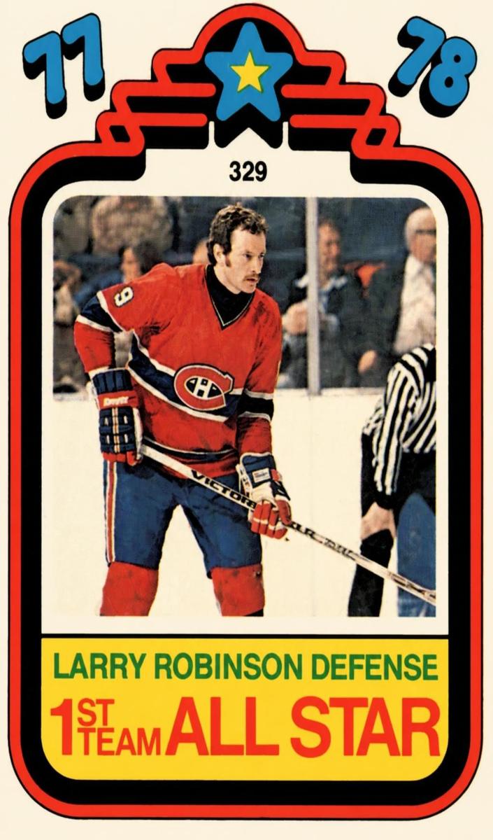 1978 O-Pee-Chee Hockey Larry Robinson #329
