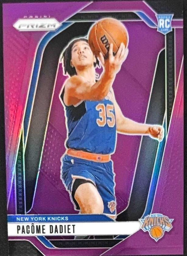 2024 Panini Prizm Basketball Purple Pacome Dadiet #259 PSA 9