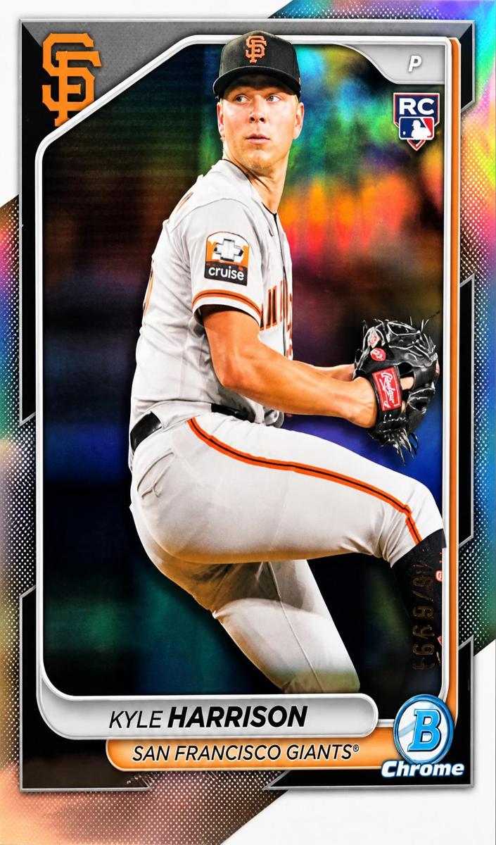 2024 Bowman Chrome Baseball Refractor Kyle Harrison #84 PSA 10