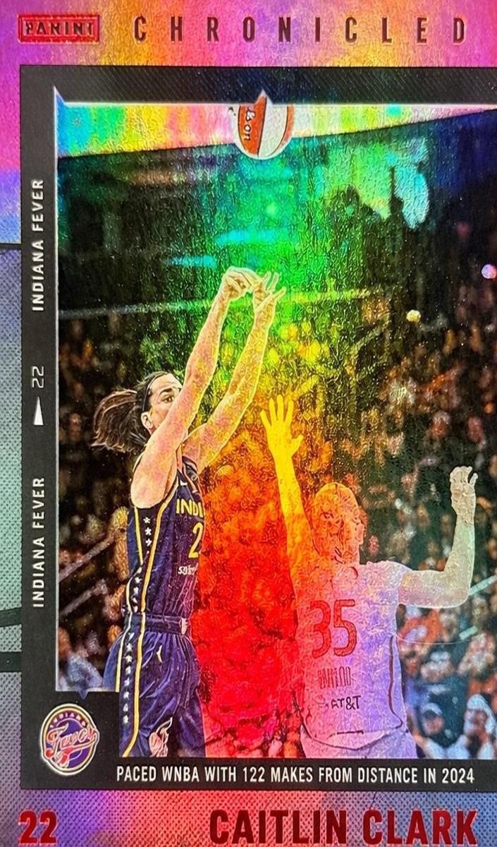 2025 Panini Caitlin Clark Chronicled Basketball Red Holo Caitlin Clark #13