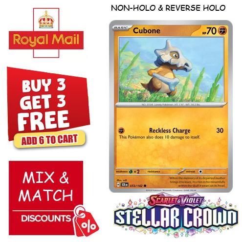 2024 Pokemon Scarlet & Violet Stellar Crown Cubone #72