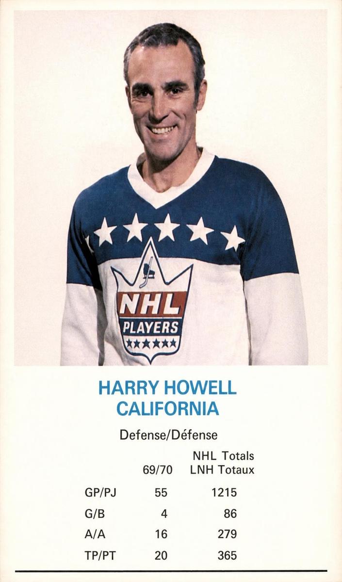1970 Dad's Cookies Hockey Harry Howell #NNO PSA 9