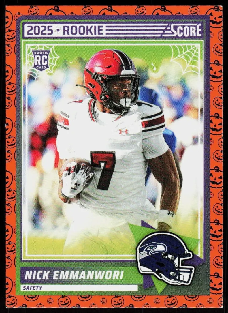 2025 Panini Score Football Pumpkin Nick Emmanwori #96
