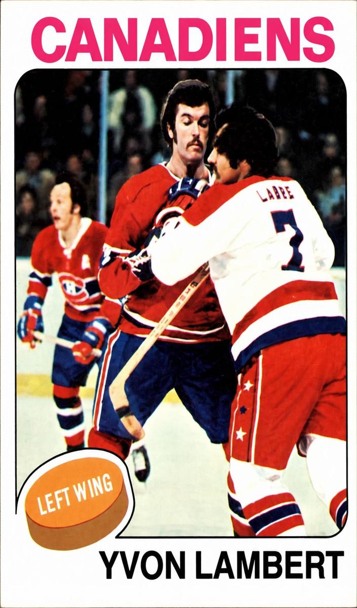 1975 Topps Hockey Yvon Lambert #17