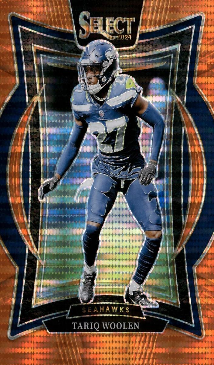 2024 Panini Select Football Neon Orange Pulsar Tariq Woolen #95