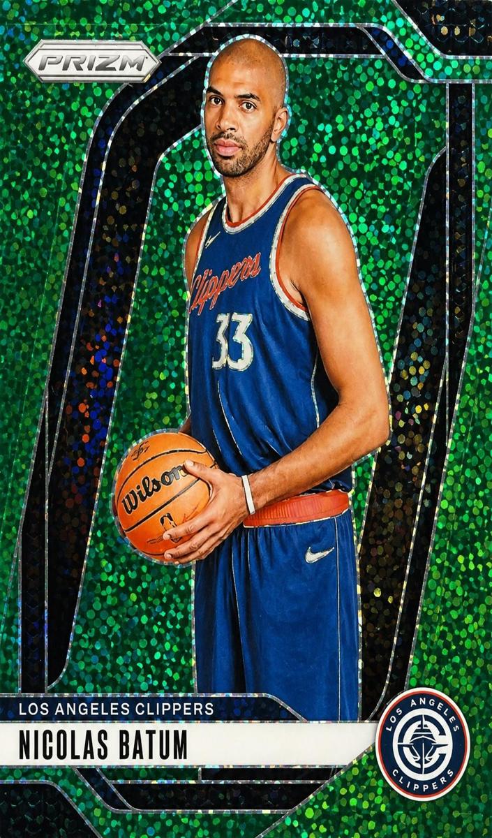 2024 Panini Prizm Basketball Green Sparkle Nicolas Batum #177