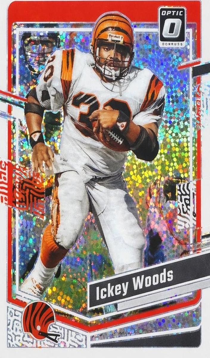 2023 Donruss Optic Football White Sparkle Ickey Woods #40
