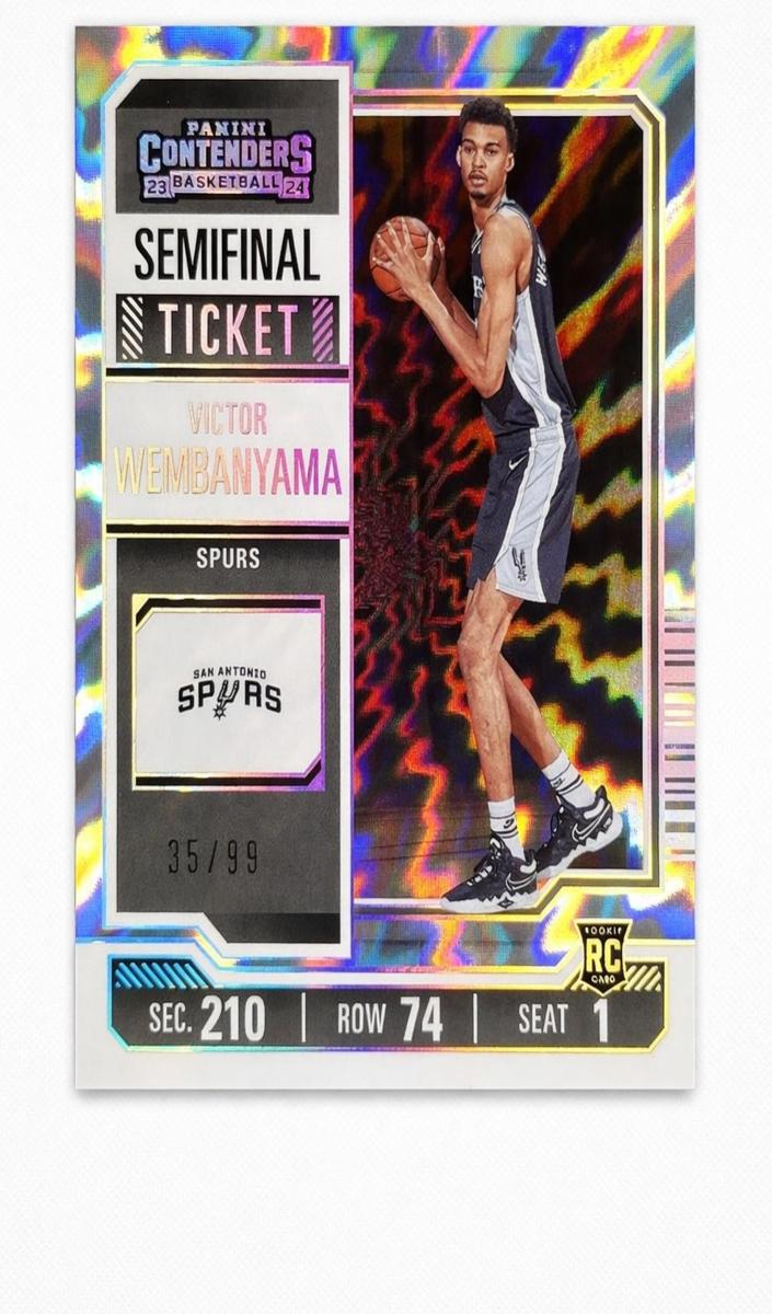 2023 Panini Contenders Basketball Semifinal Ticket Victor Wembanyama #11 SGC 9.5