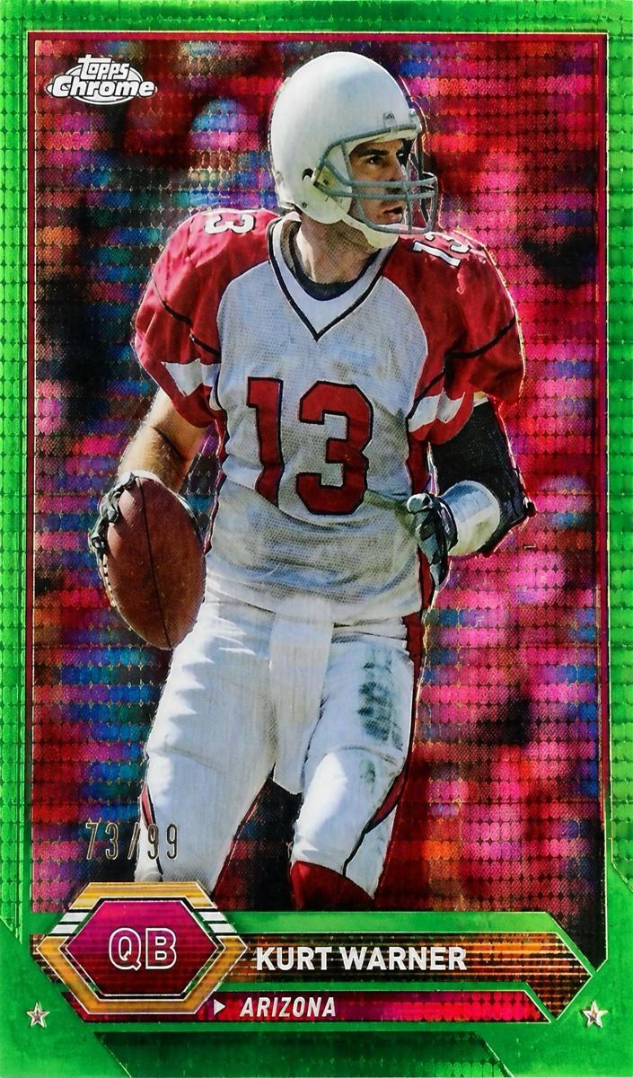 2023 Topps Composite Football Green Refractor Kurt Warner #18