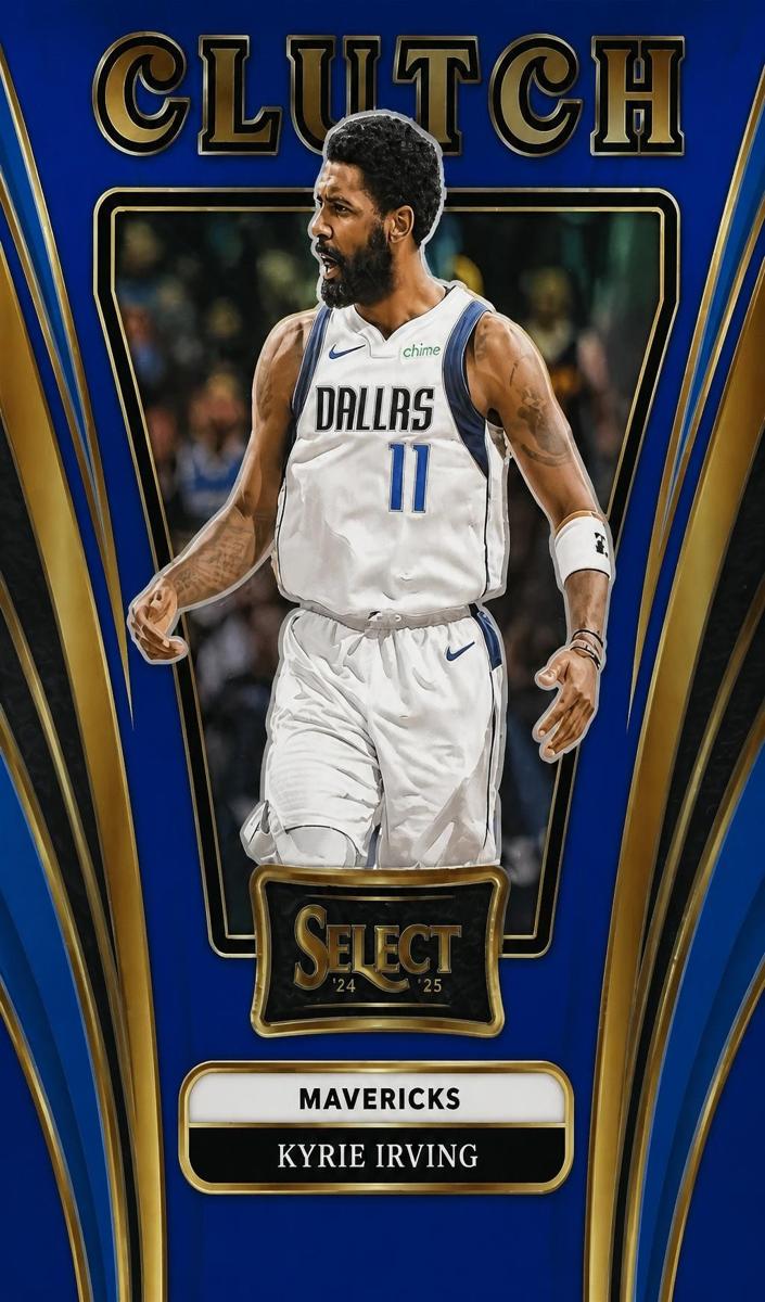 2024 Panini Select Basketball Blue Kyrie Irving #19 PSA 9