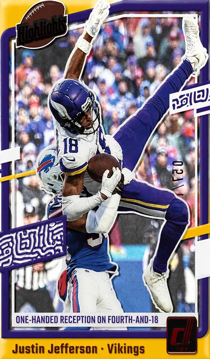 2023 Panini Clearly Donruss Football Red Justin Jefferson #4