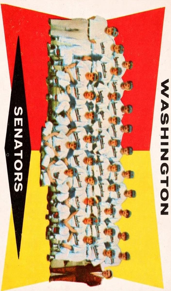1960 Topps Baseball Washington Senators Team #43 PSA 7