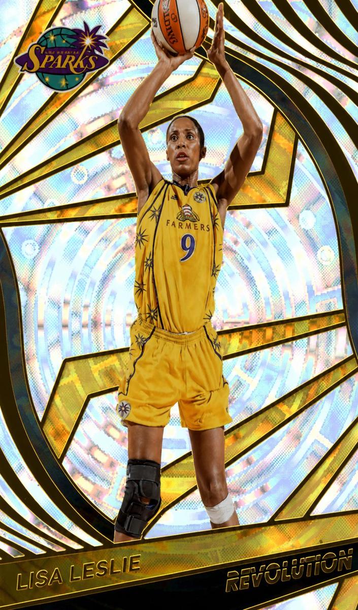 2022 Panini Revolution WNBA Basketball Fractal Lisa Leslie #80