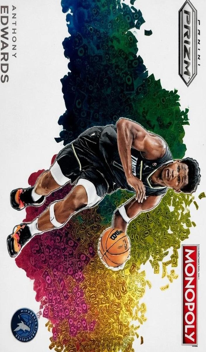 2023 Panini Prizm Monopoly Basketball Anthony Edwards #MB-15