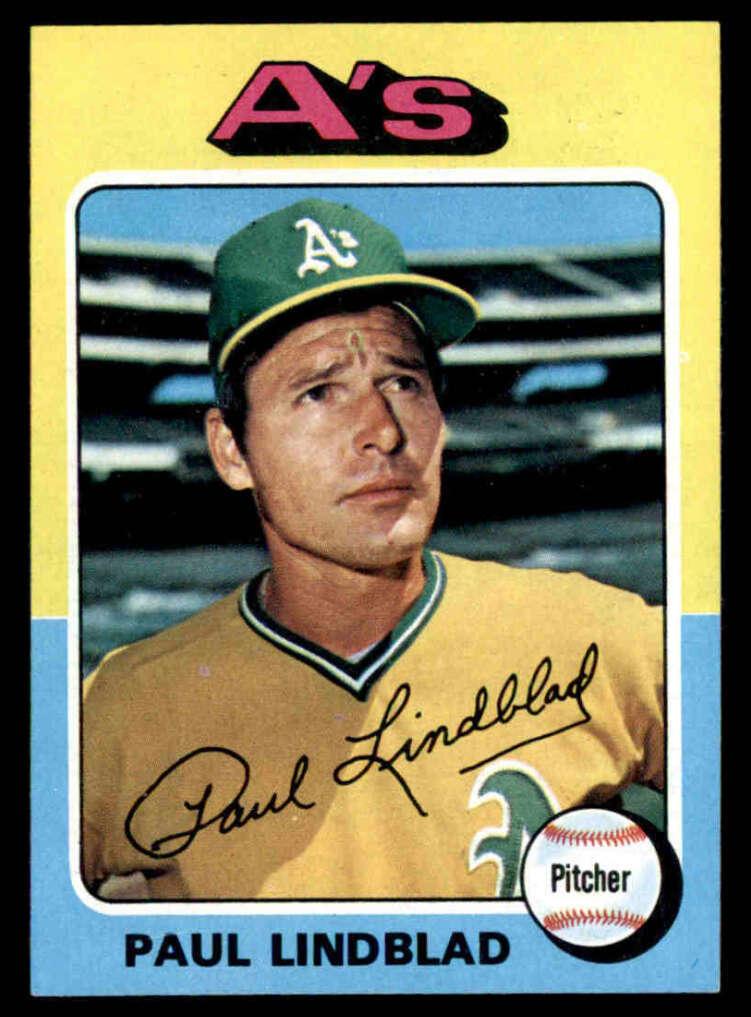 1975 Topps Baseball Paul Lindblad #278