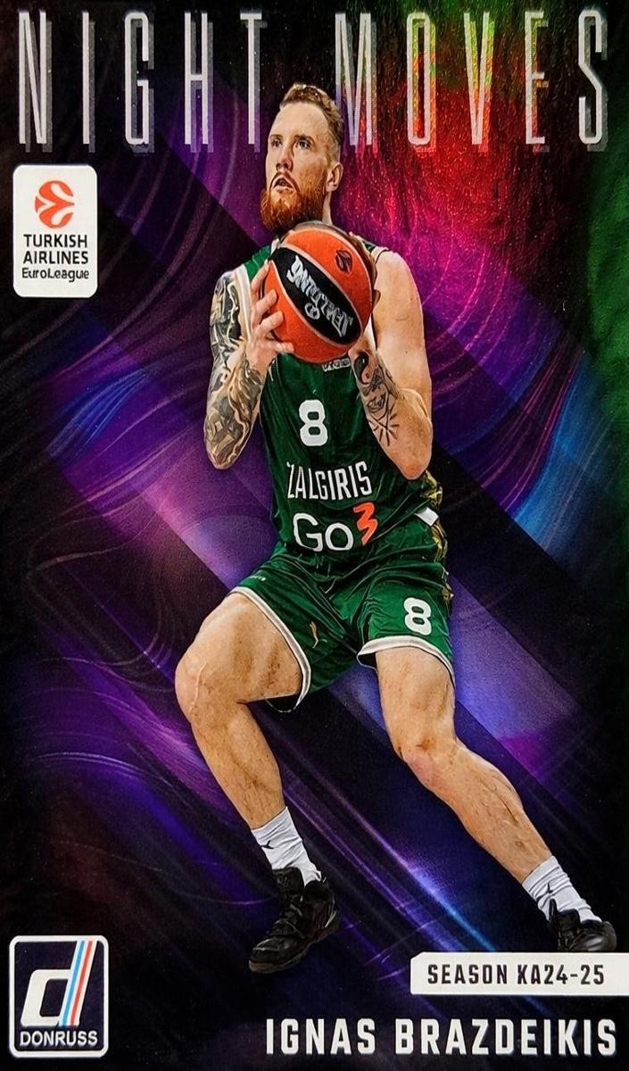 2024 Donruss Turkish Airlines EuroLeague Basketball Ignas Brazdeikis #6