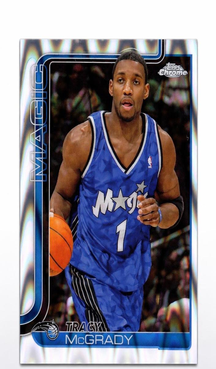 2025 Topps Chrome Basketball RayWave Refractor Tracy McGrady #245