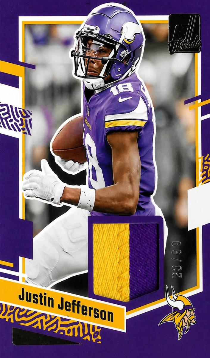 2023 Panini Donruss Football Prime Justin Jefferson #DTH-JJE