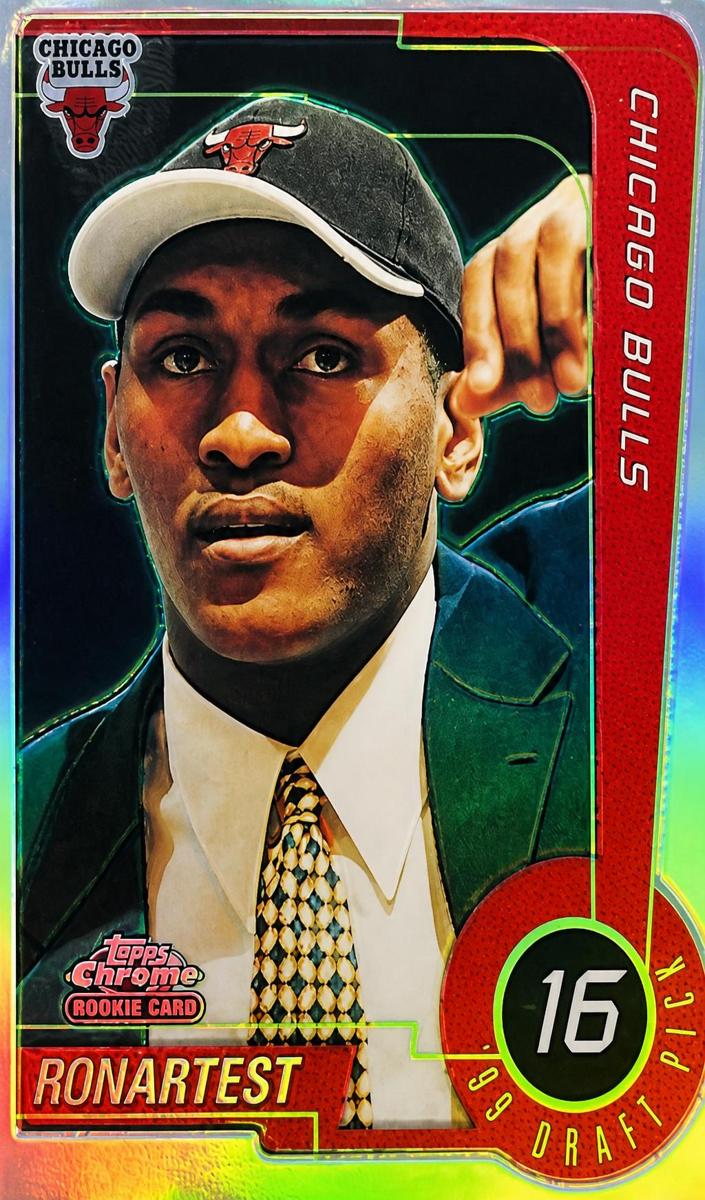 1999 Topps Chrome Basketball Refractor Ron Artest #113