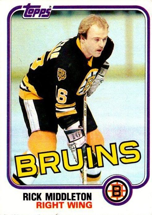 1981 Topps Hockey Rick Middleton #22
