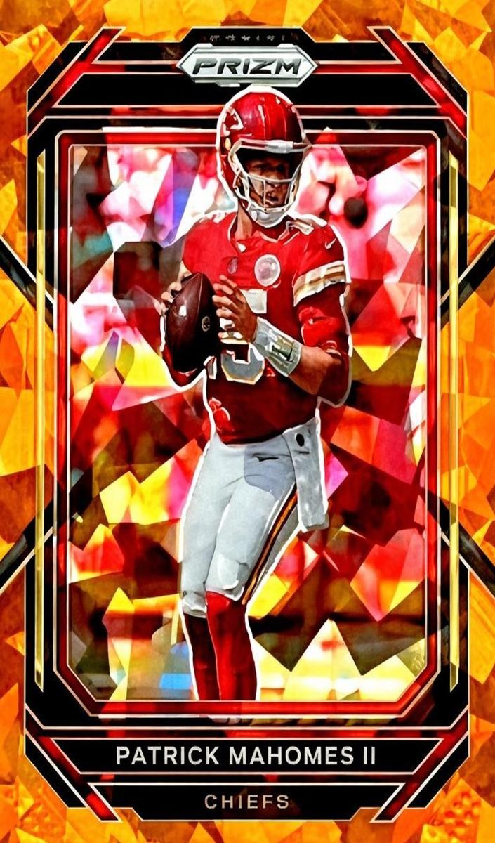 2022 Panini Prizm Football Orange Ice Patrick Mahomes II #139