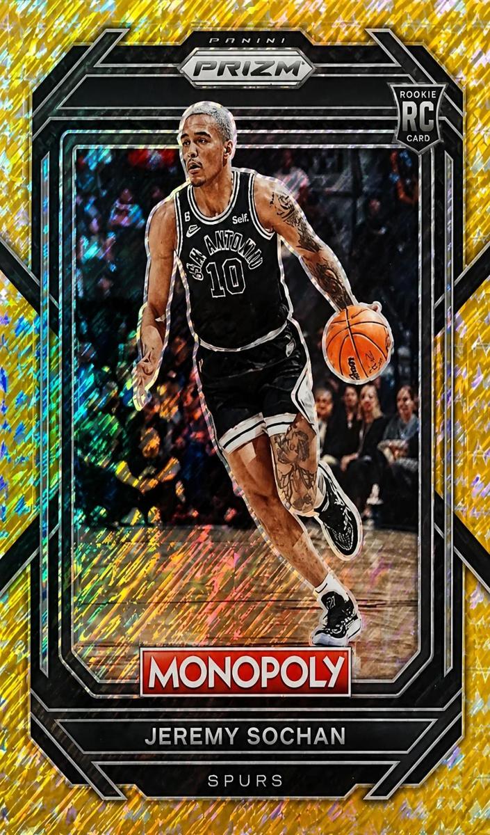 2022 Panini Prizm Monopoly Basketball Jeremy Sochan #80 PSA 9