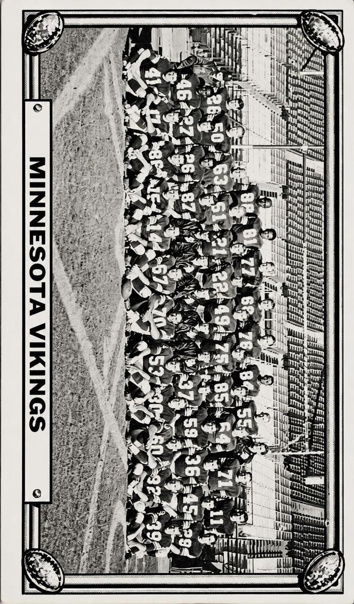 1968 Topps Test Teams Football Minnesota Vikings #19