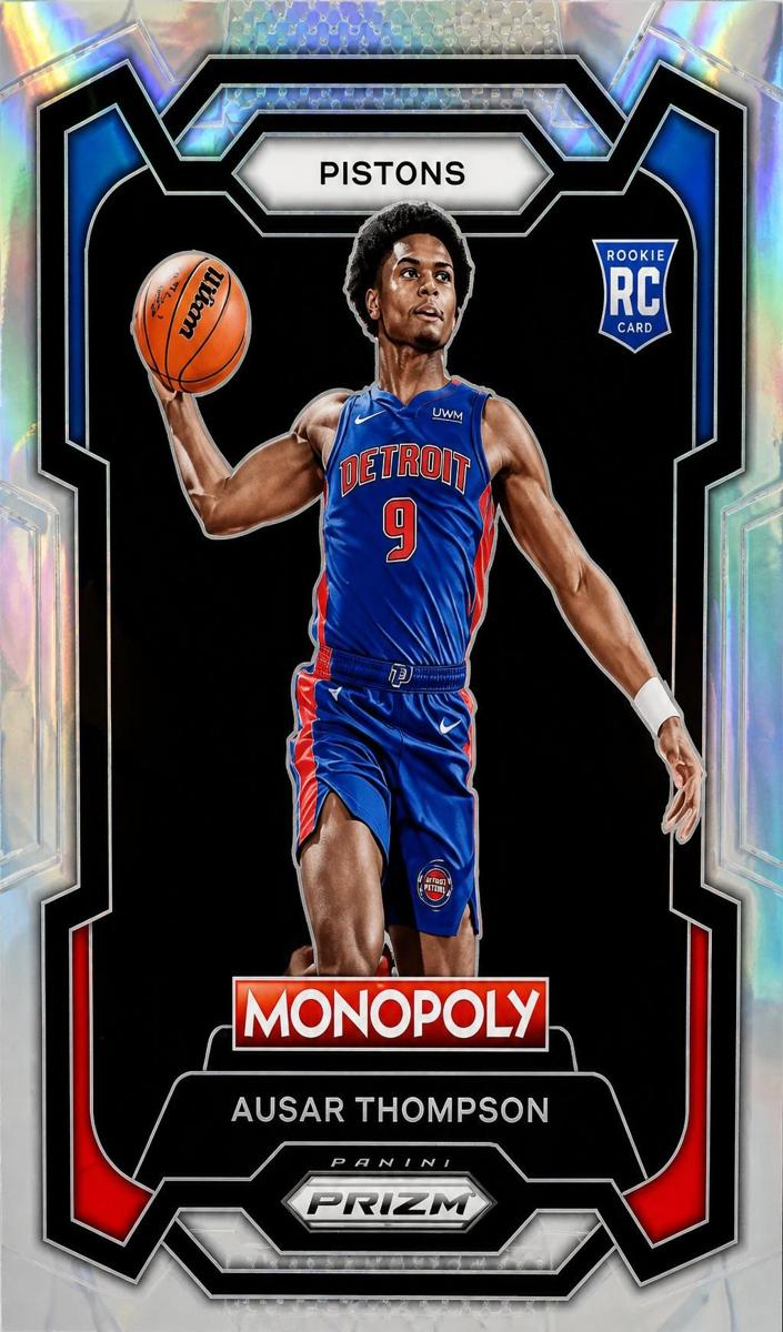 2023 Panini Prizm Monopoly Basketball Brown Ausar Thompson #27 PSA 8