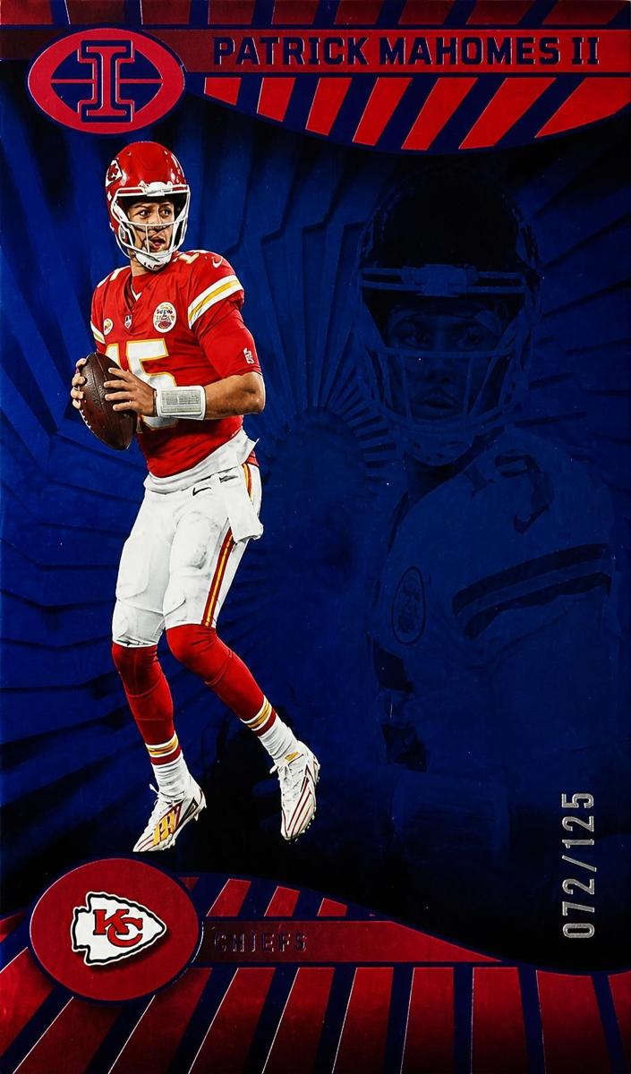 2024 Panini Illusions Football Blue Trophy Collection Patrick Mahomes II #42