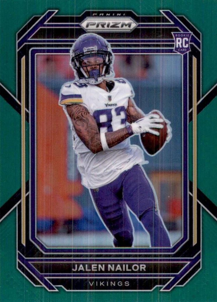 2022 Panini Prizm Football Green Jalen Nailor #358