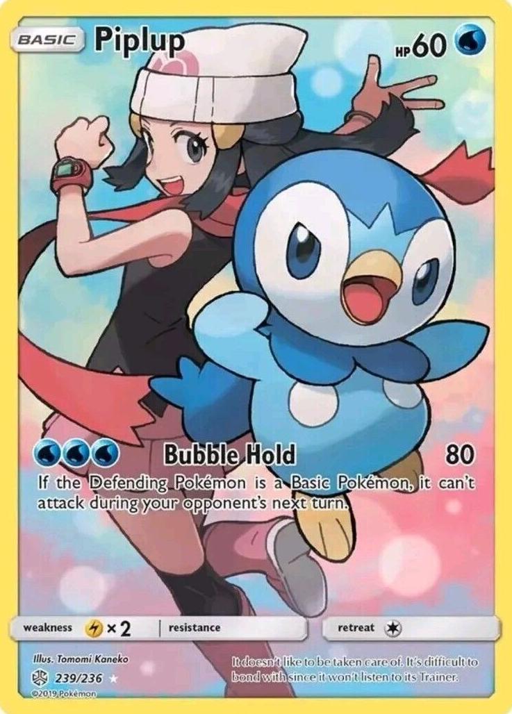 2019 Pokemon Sun & Moon Cosmic Eclipse Piplup #239