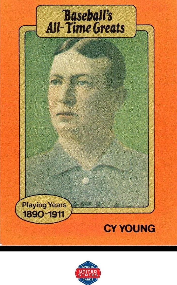 1987 Hygrade All-Time Greats Baseball Red Back Cy Young #NNO