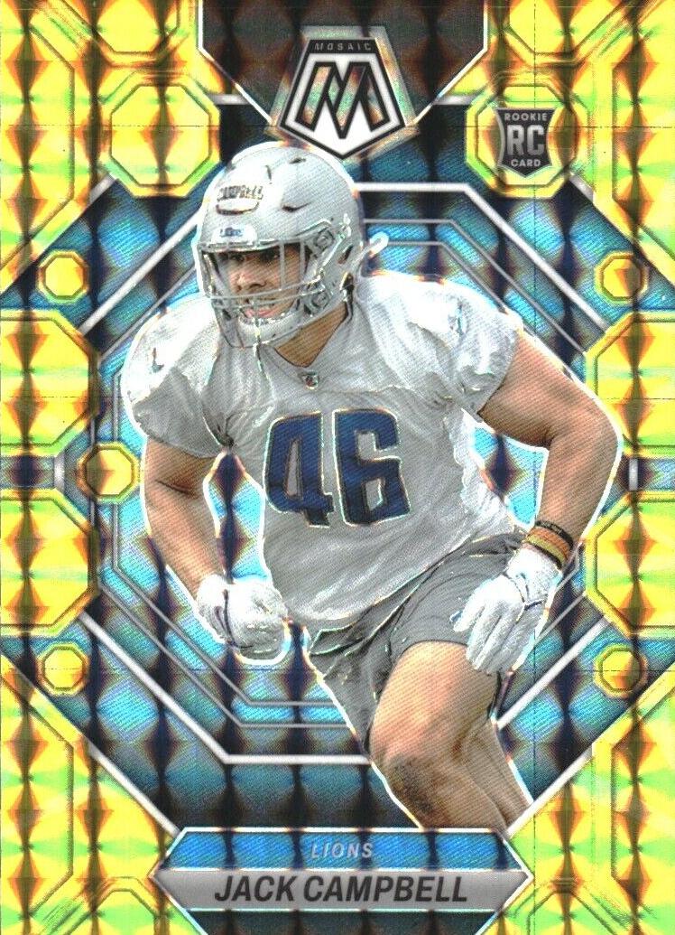 2023 Panini Mosaic Football Reactive Yellow Jack Campbell #323