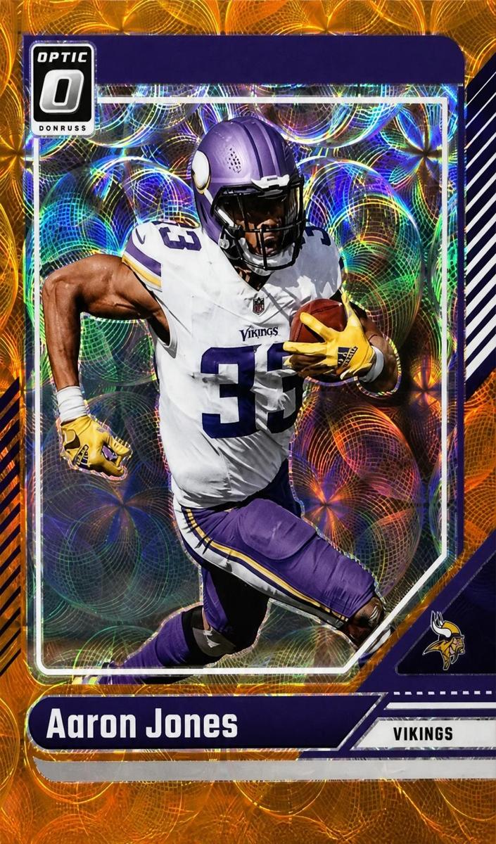 2024 Donruss Optic Football Orange Scope Aaron Jones #128