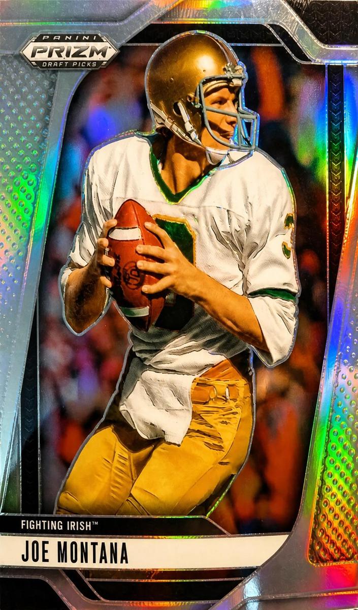 2025 Panini Prizm Draft Picks Football Silver Joe Montana #184