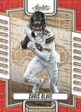 2023 Panini Absolute Football Red Squares Chris Olave #72 PSA 9